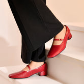 THE SEOUL - Patent Cherry Mary Jane Pumps